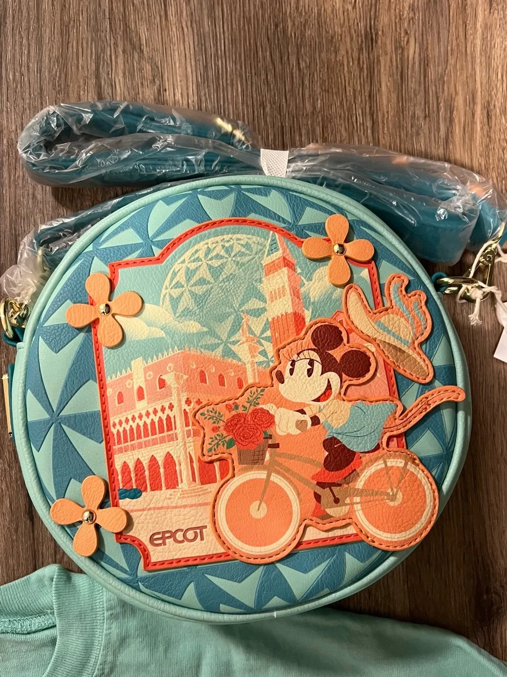 Disney Parks Epcot Italy Viva Topolino Loungefly Purse Crossbody